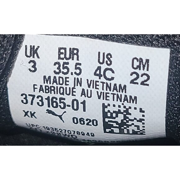 Puma Shoes Kid's 4C Vikky Sneakers Black Girl's Lace-Up - Picture 8 of 10